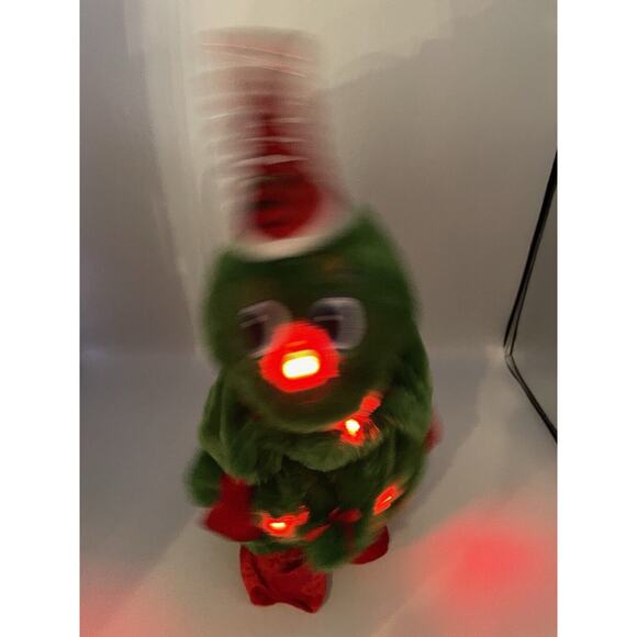 Dandee CHRISTMAS TREE Singing Animated Plush Light-Up Figure Springy Hat -WORKS - Picture 10 of 10